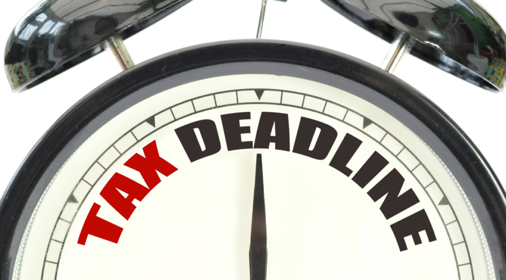 tax deadline alarm clock