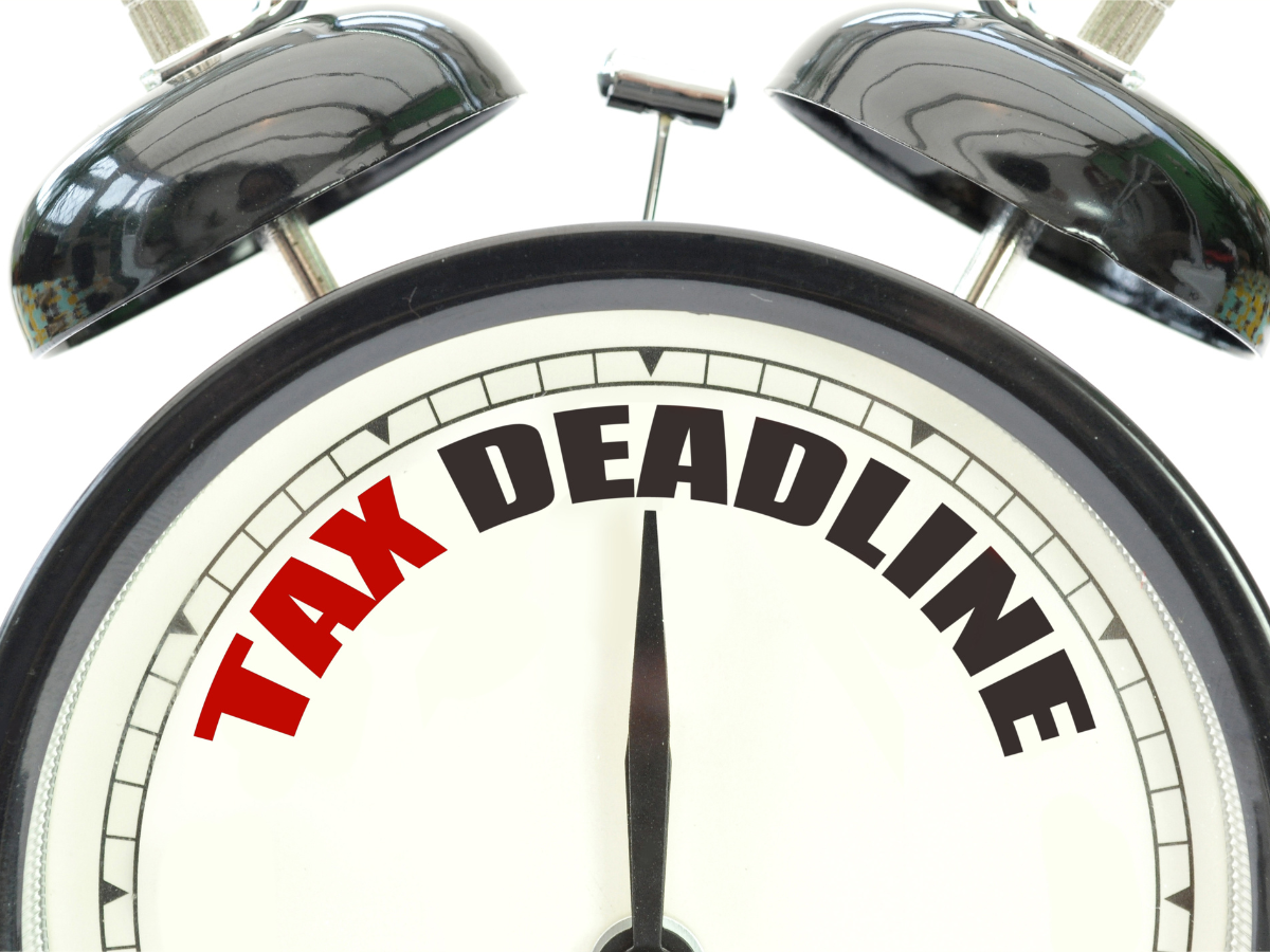 tax deadline alarm clock